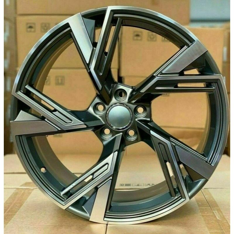 x4 18 Inch RS6 2020 Style Alloy Wheels 8J Et42 5x112 Audi TT A3 A4 Vw Golf Caddy