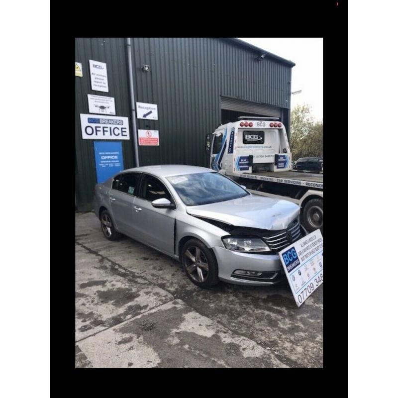 2014 vw Passat parts breaking bcg silver