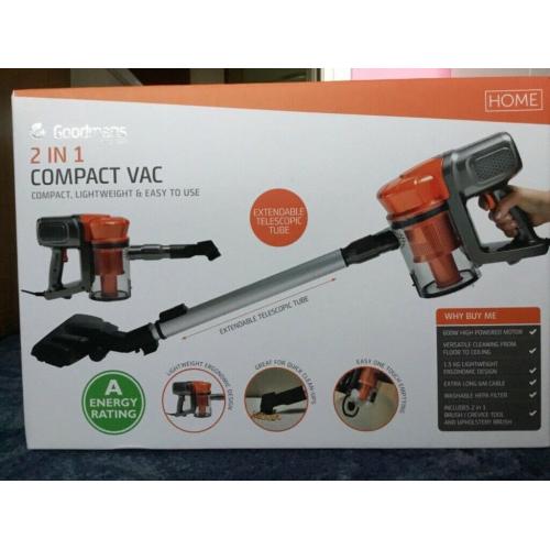 Goodmans 2 in 1 compact vacuum - New