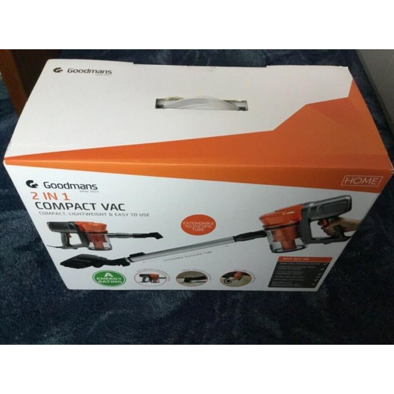 Goodmans 2 in 1 compact vacuum - New