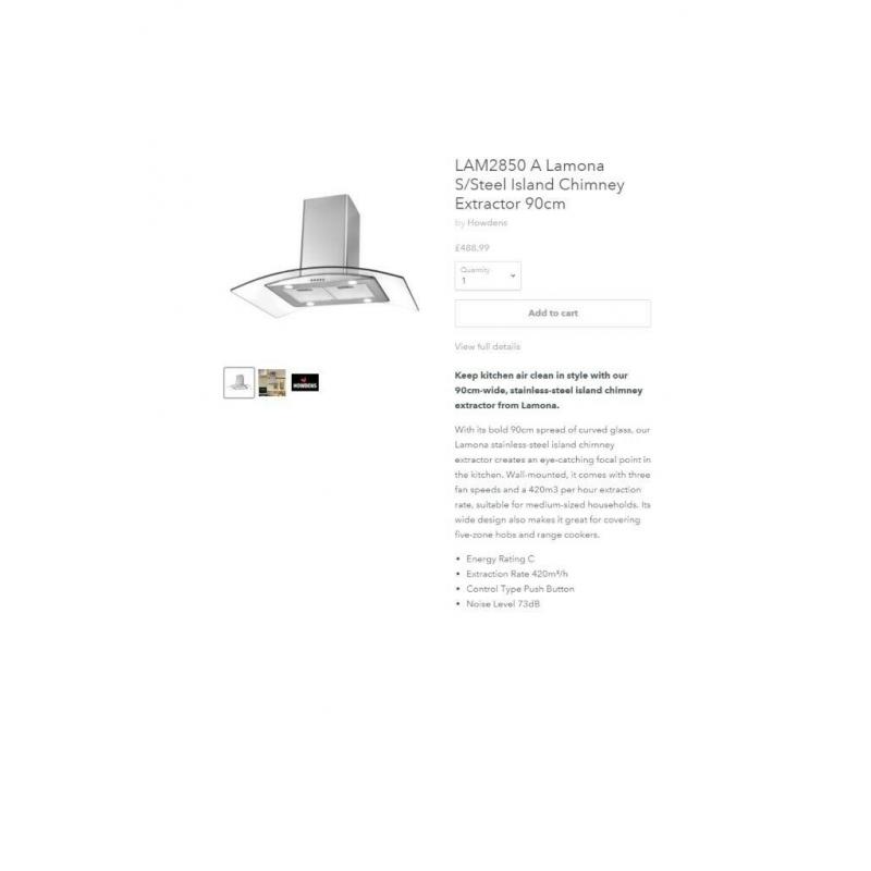 Kitchen cooker extractor