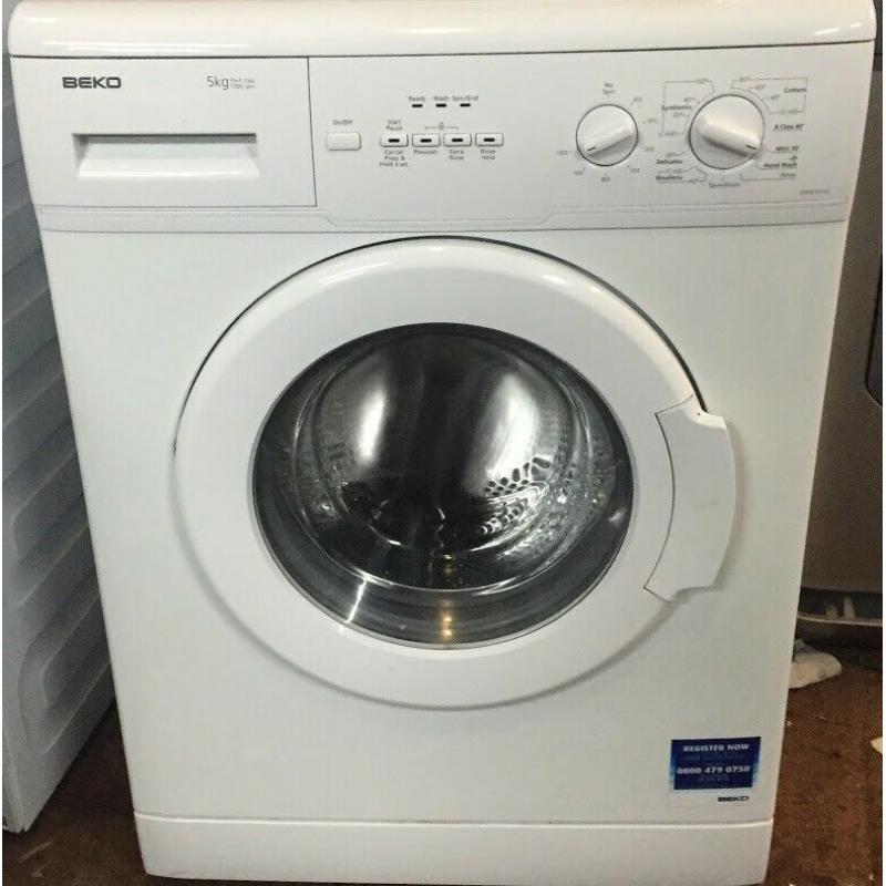 L33 Beko WM5101 5kg 1000Spin White A+A Rated Washing Machine 1YEAR WARRANTY FREE DEL N FIT