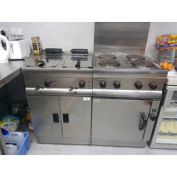 Lincat commercial fryer, oven hob and grill
