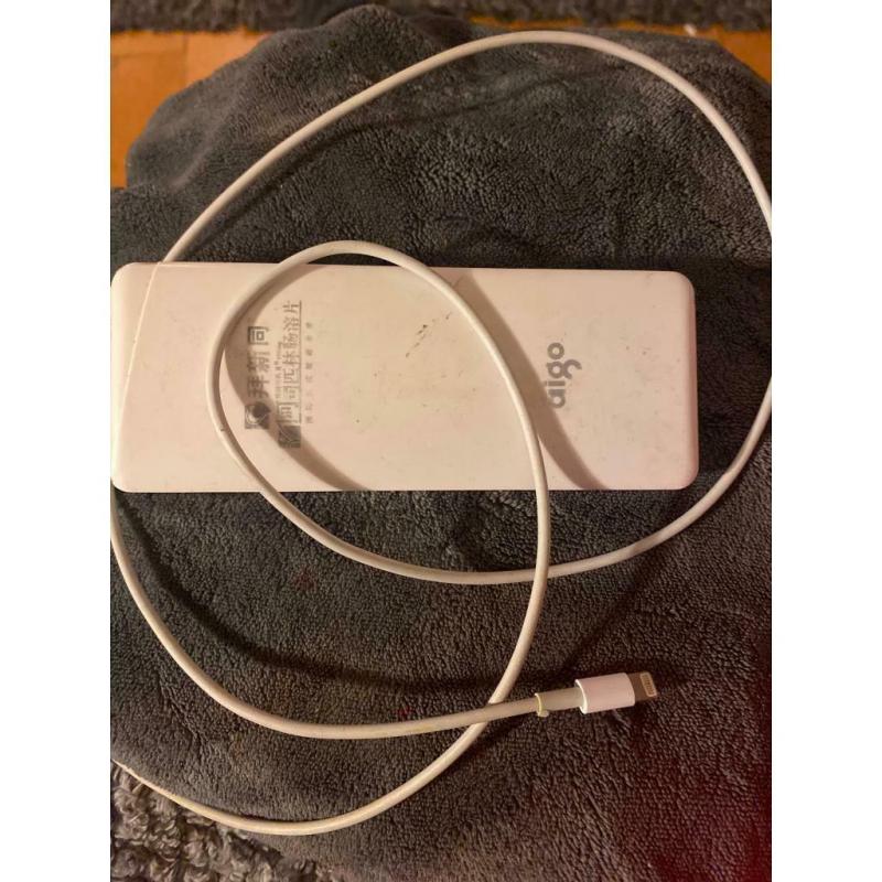 Portable charger with charging lead