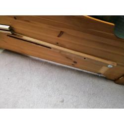 Headboard, pine, king size. Excellent condition. Complete with fixings
