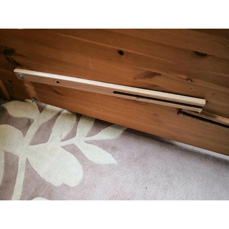 Headboard, pine, king size. Excellent condition. Complete with fixings