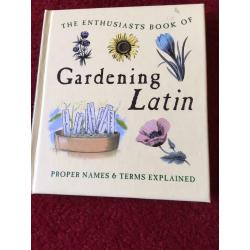Enthusiasts Book of Gardening Latin