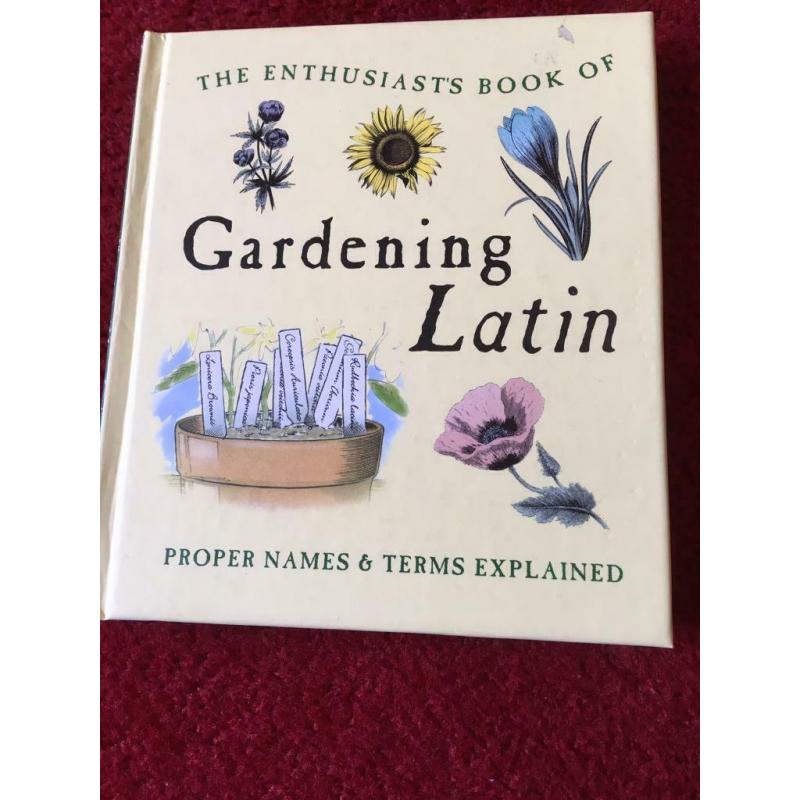 Enthusiasts Book of Gardening Latin
