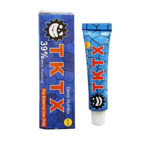 TKTX 39.9% BLUE Numbing Tattoo Body Anesthetic Fast Skin Numb Cream Semi Permanent