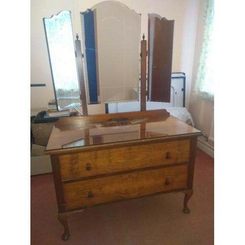Vintage hardwood Dresser