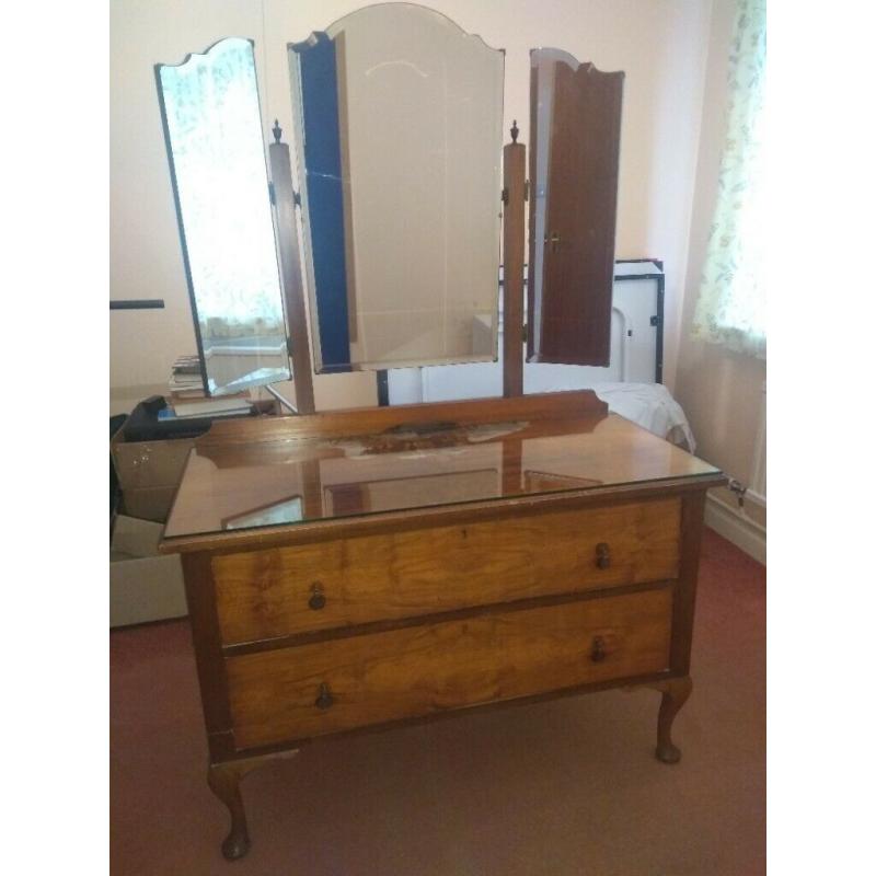 Vintage hardwood Dresser