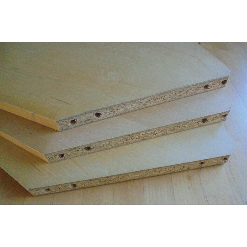 Billy Bookcase Extra Corner Shelves in Birch Finish, ?5 each