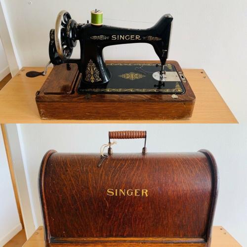 Antique SINGER Sewing Machine - 1914 - Bentwood Case & Key - 99K - Fully Working