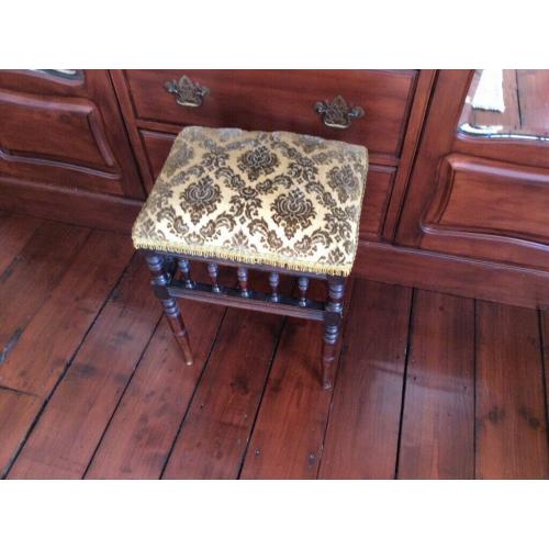 Antique piano stool