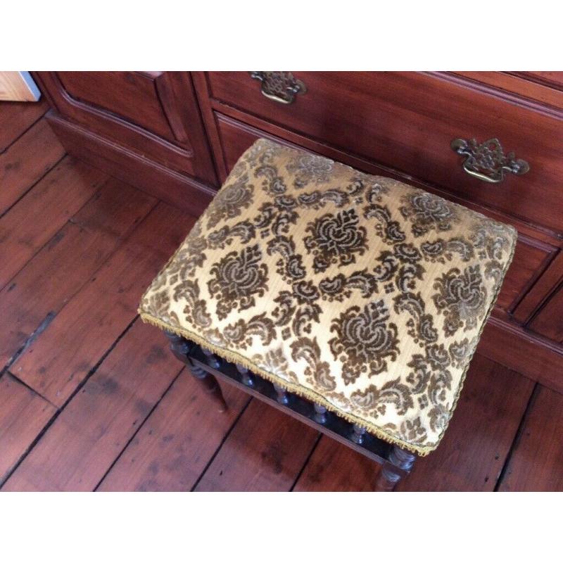 Antique piano stool