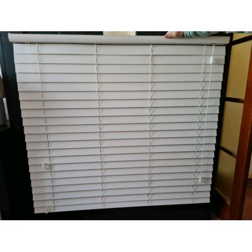 White venetian slats blinds