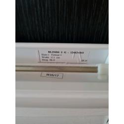 White venetian slats blinds