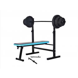 50kg bars and bench