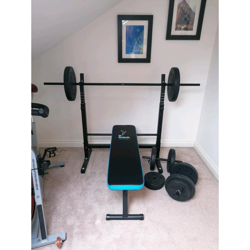 50kg bars and bench