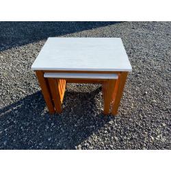 Wooden nest of tables