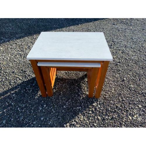 Wooden nest of tables