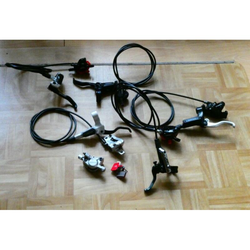 SHIMANO +AVID HYDRAULIC BRAKES F+R All Working +Fully Bled from ?15