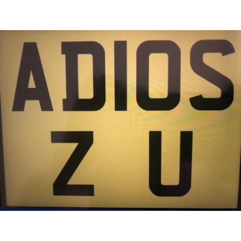 AD10 SZU . ADIOS. 2. U Registration Plate