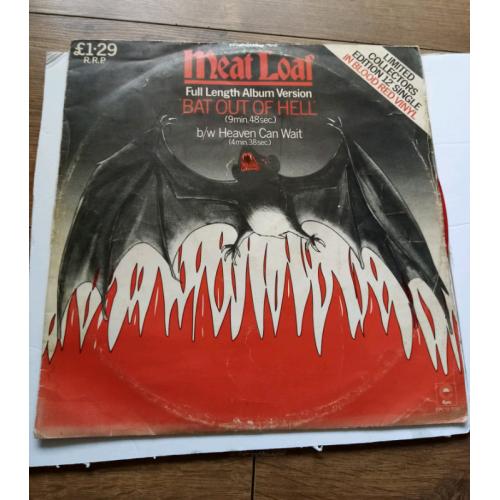 Limited edition 1978 blood Red bat out of hell lp