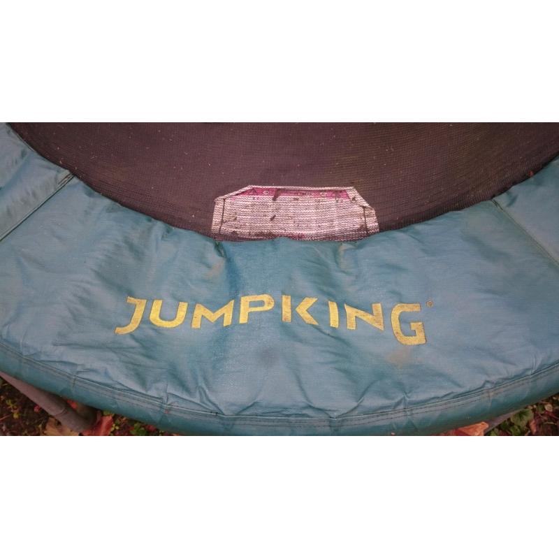 Trampoline - Jumpking Oval JumpPOD Trampoline - 11.5ft x 8ft - Deluxe.