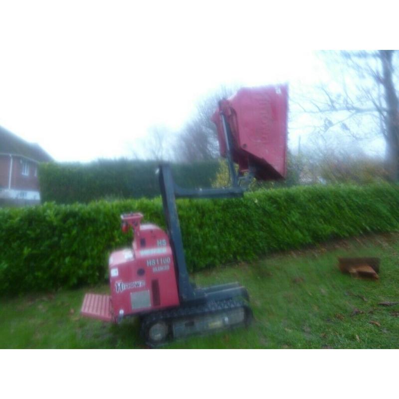 High lift Honda power electric start tracked dumper