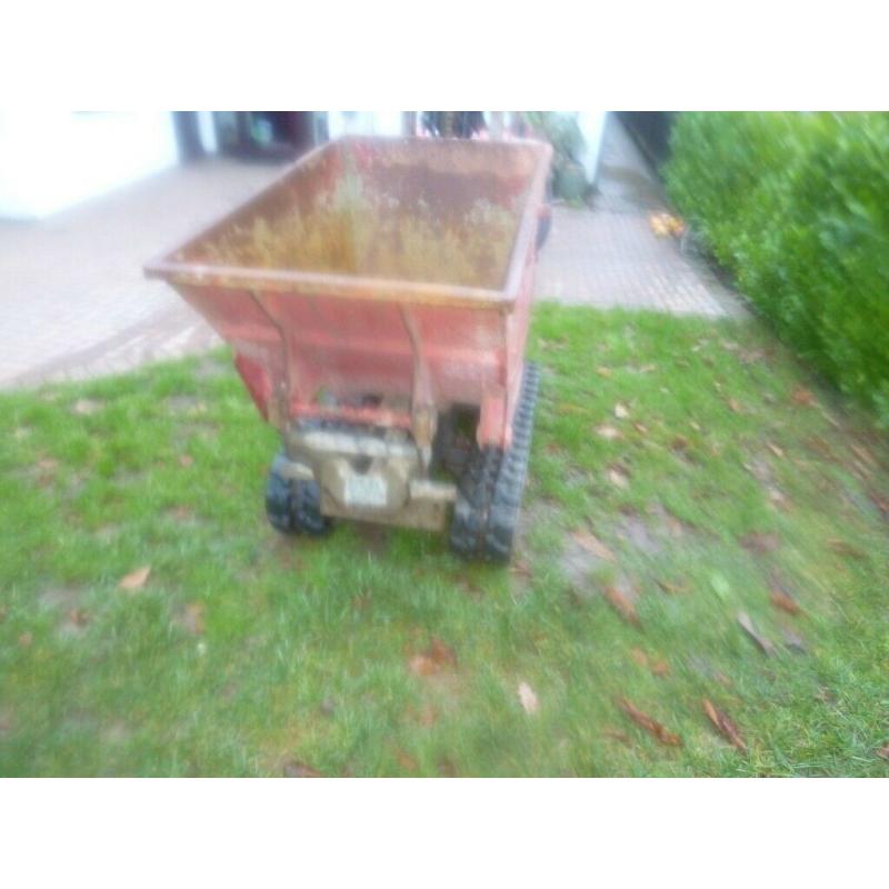 High lift Honda power electric start tracked dumper