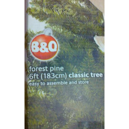 Christmas Tree xmas tree Artificial from B&Q. 6 feet tall Forest Pine green spruce