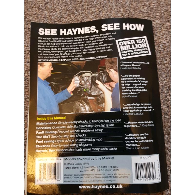 Ford s max Haynes manual