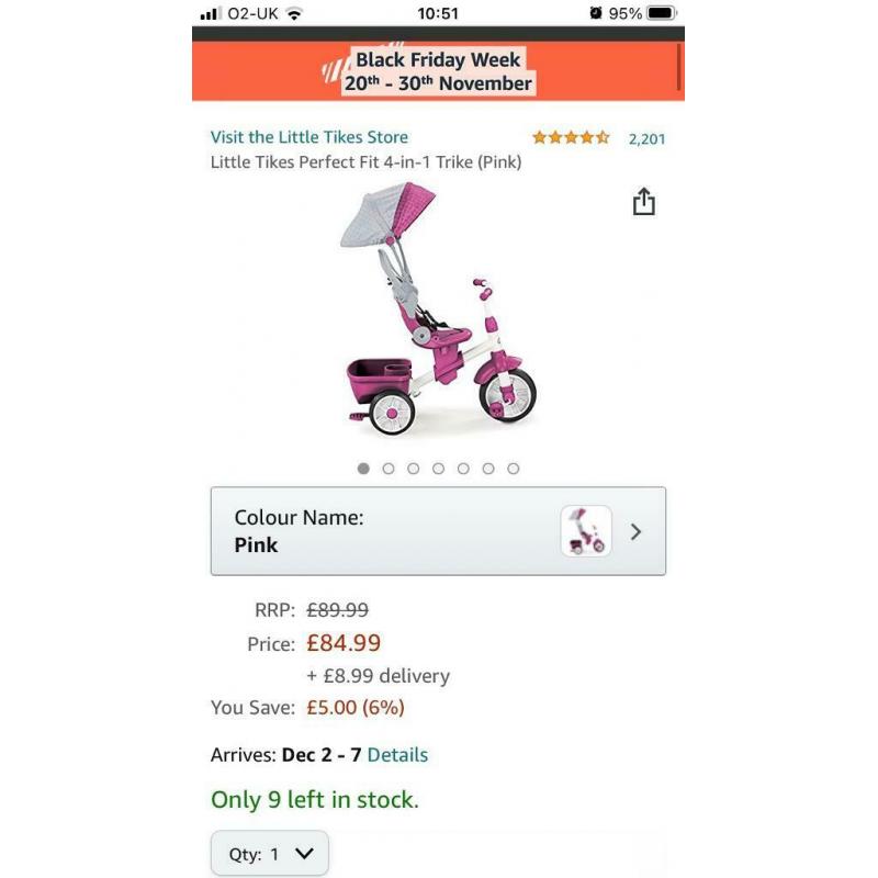 Little Tikes 4 in 1 trike (bike)