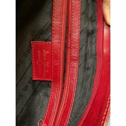 Vintage Red Leather Jane Shilton Bag