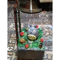 Unique handmade Totoro book ends