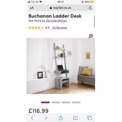 Wayfair grey ladder desk