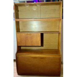 Xmas Sale !!!What a beauty, mid century tall cabinet with glass things and a secret past