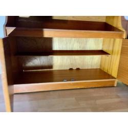 Xmas Sale !!!What a beauty, mid century tall cabinet with glass things and a secret past