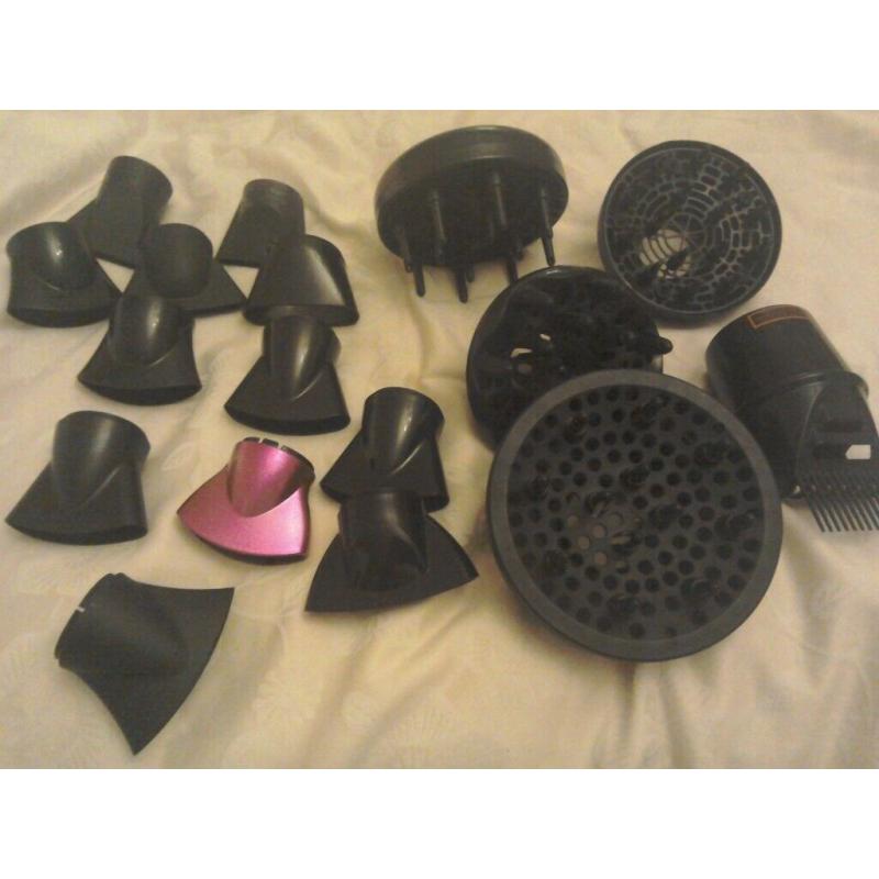 Hairdryer attachments nozzels defusers etc