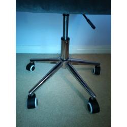 Grey fabric swivel chair