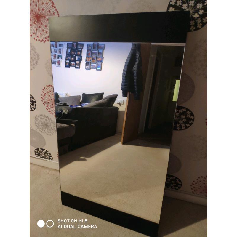 Large Black Mirror 125cm x 70cm