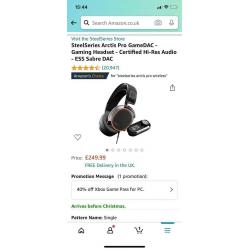Steel series Pro gaming headset