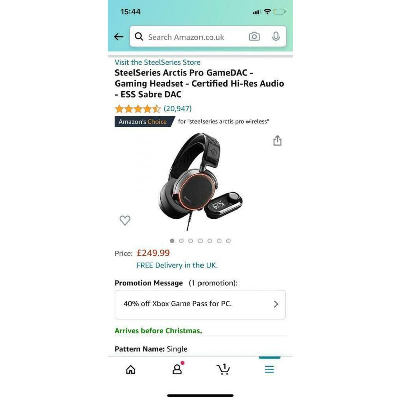 Steel series Pro gaming headset