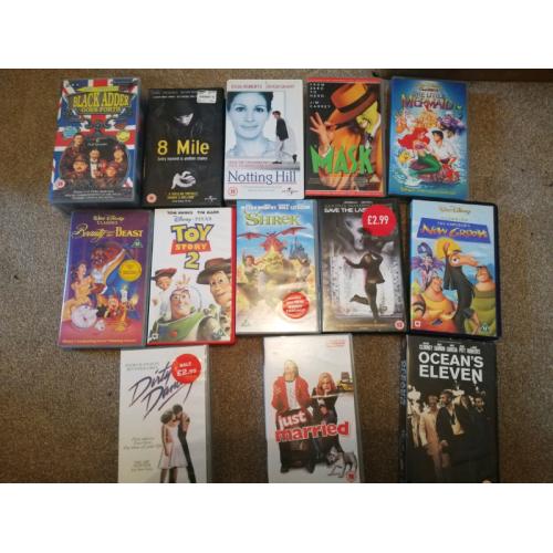 Vintage VHS tapes