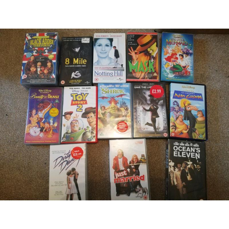 Vintage VHS tapes