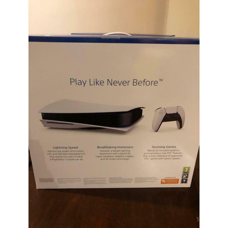 PS5 Playstation 5 Disc Edition New + 12 month Guarantee