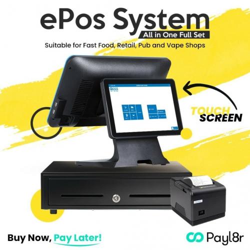 Buy Now Pay Later.Touch Screen EPOS system, POS Till epos ,Retail pos.All in One Set New.