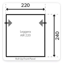 Kampa Leggera 220 porch air awning and carpet