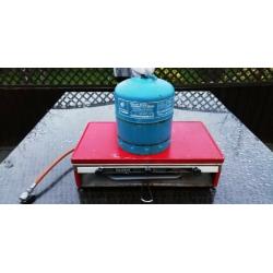 2 Burner Hob and Grill Camping Gaz Stove including Cylinder(empty)